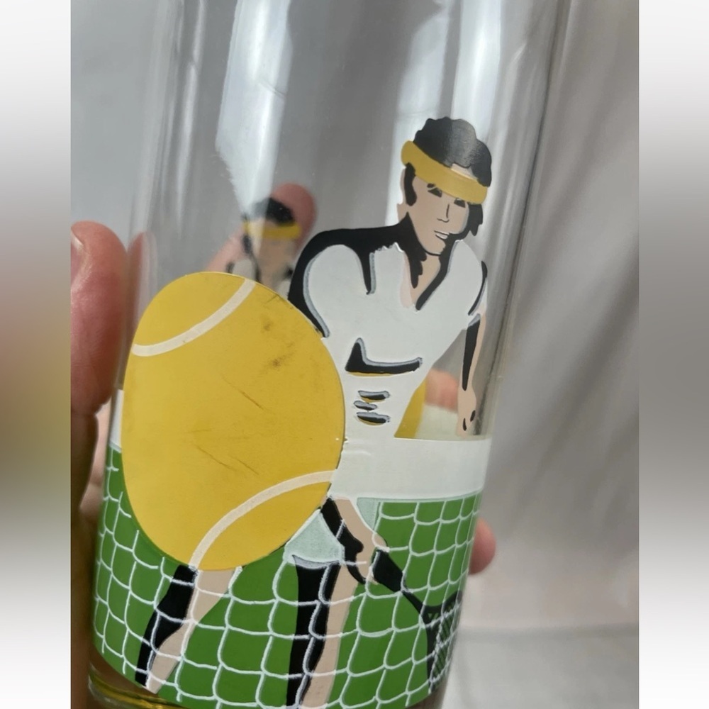 LIBBEY COOLER TUMBLER GLASSES‎ 14 OZ 80’s TENNIS VINTAGE SPORTS BAR CUPS - set 2 - Picture 10 of 12